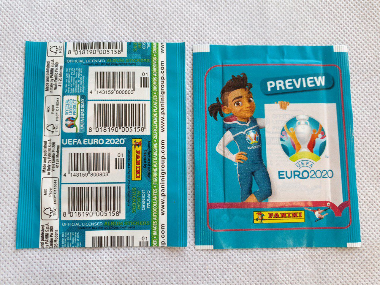 Panini UEFA EURO 2020 Official Sticker Preview Collection ...