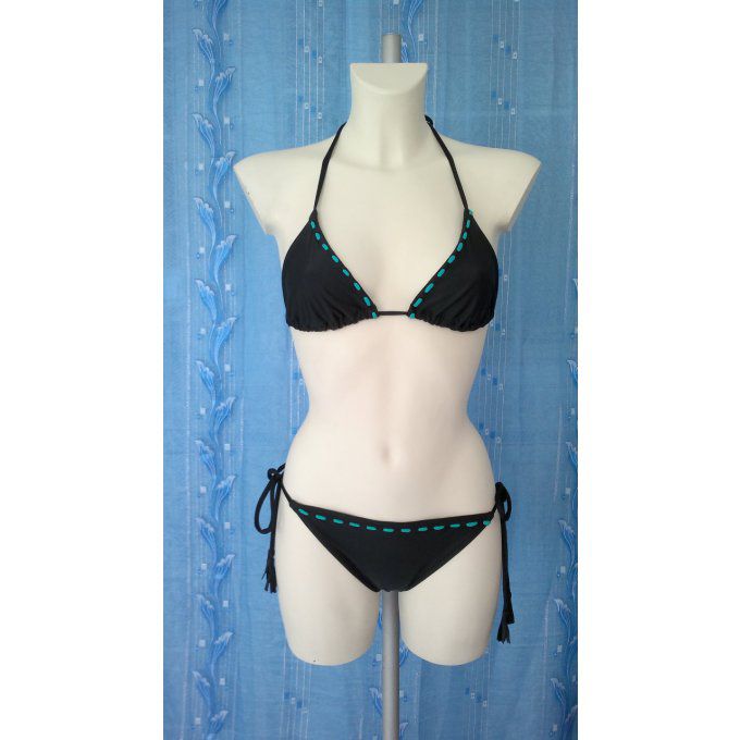 Bikini complet modèle Clara  " S " Noir