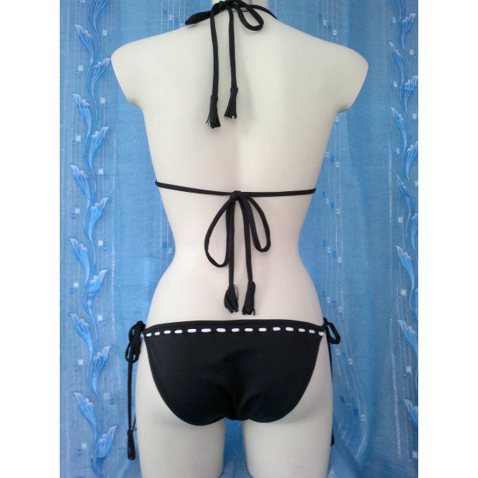 Bikini complet modèle Clara  " S " Noir