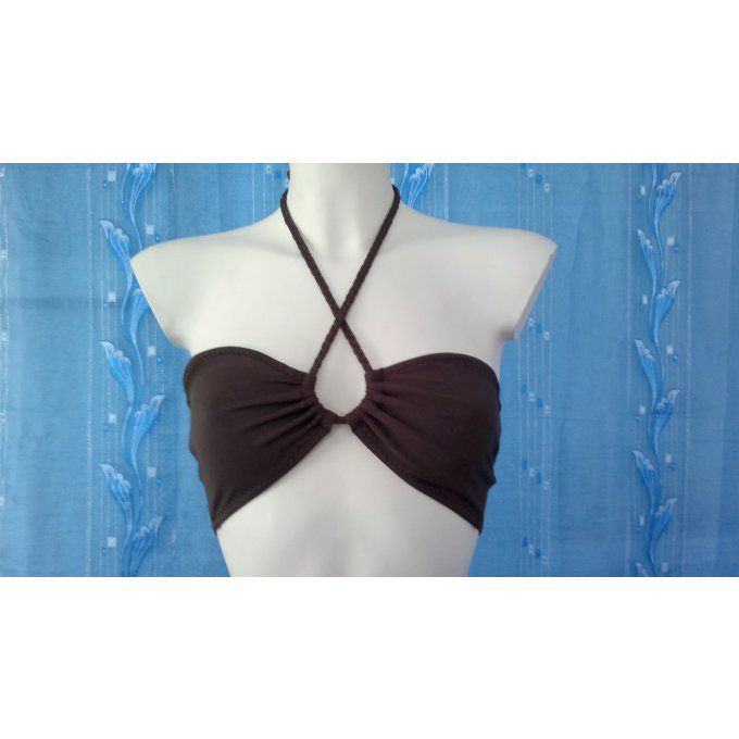 Bikini complet  bandeau à multi position et Banador Vert