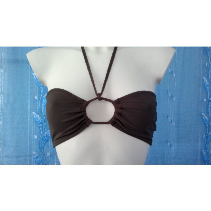 Bikini complet  bandeau à multi position et Banador Vert