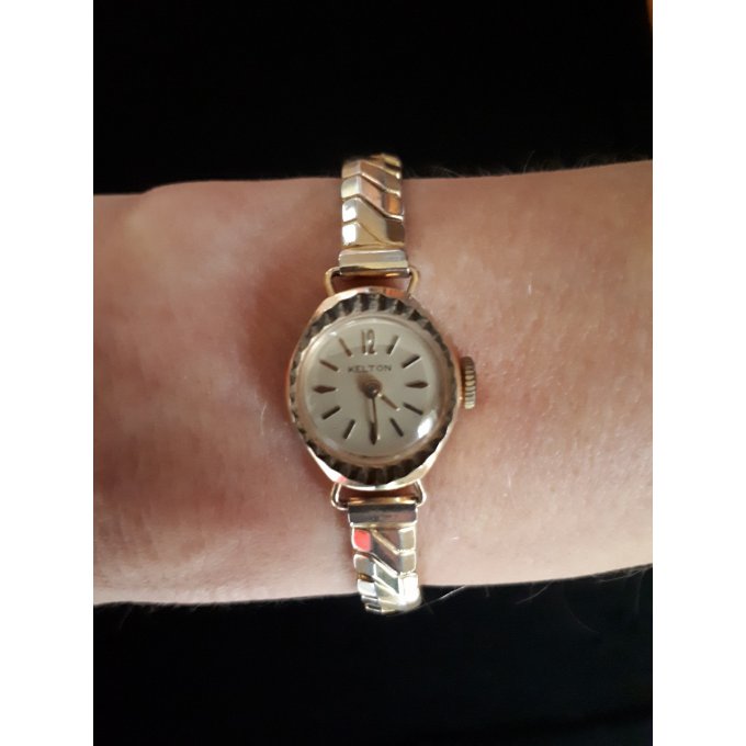 Montre femme Kelton PL. or 10k (vintage)