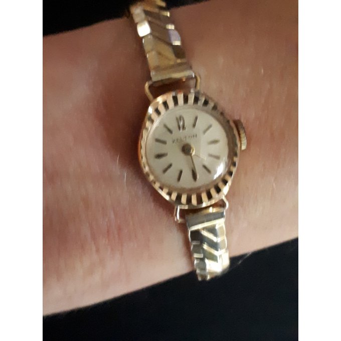 Montre femme Kelton PL. or 10k (vintage)