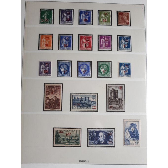 Collection de Timbres neuf France 1940à1986