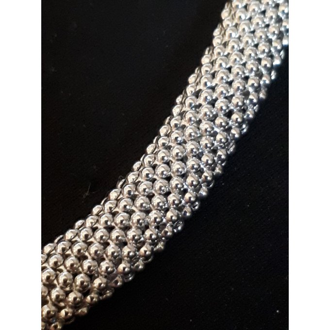 Collier Argent a maille serpent -41cm