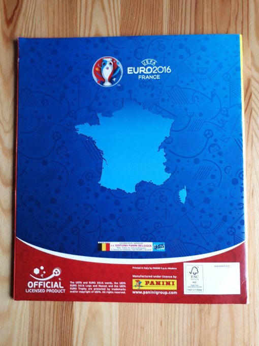 Panini Album vide Euro 2016 version Belge sticker Eden Hazard