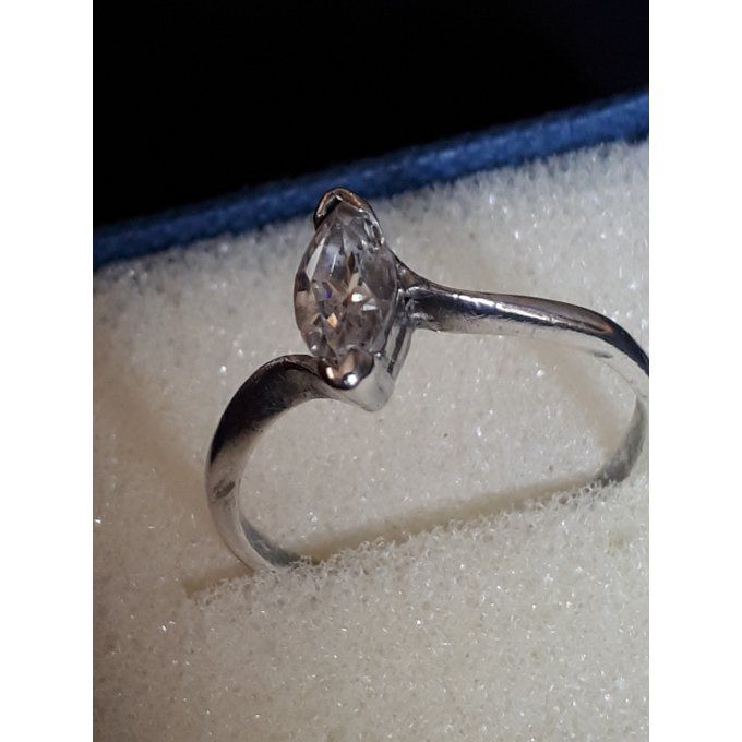 Bague solitaire T51 Argent 800