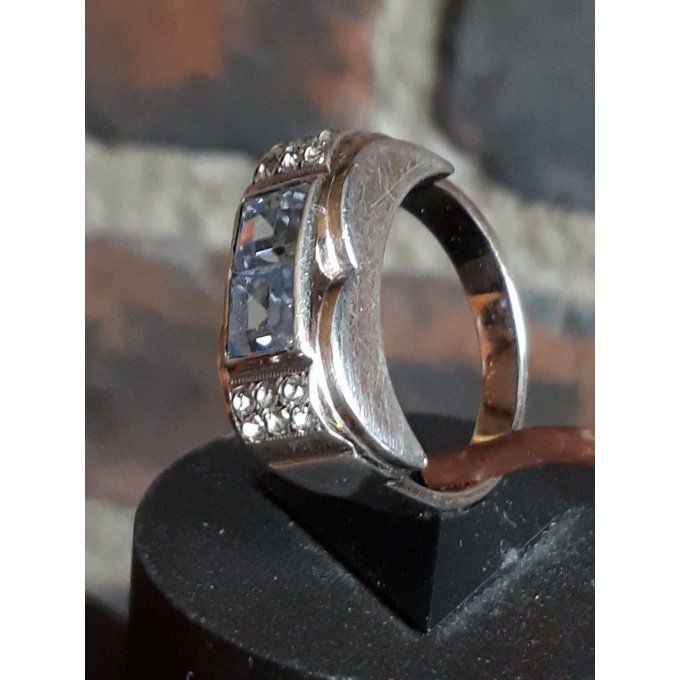 Bague chevalière marine Argent 925 -T.56