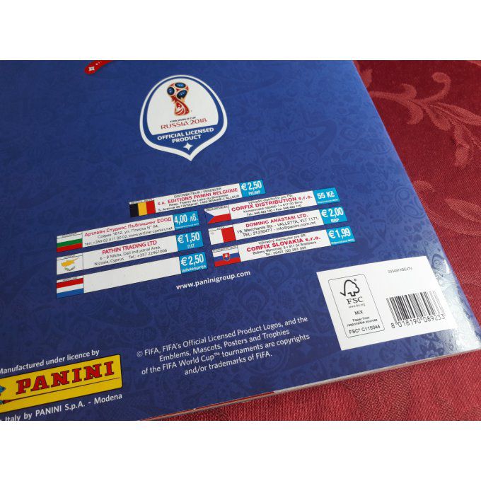 Panini Album vide Russie 2018 souple (B)