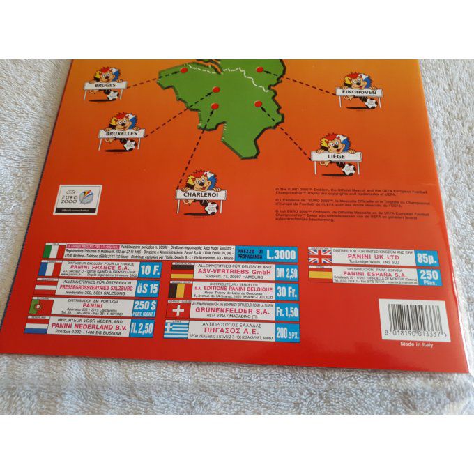 Panini Album vide Euro 2000