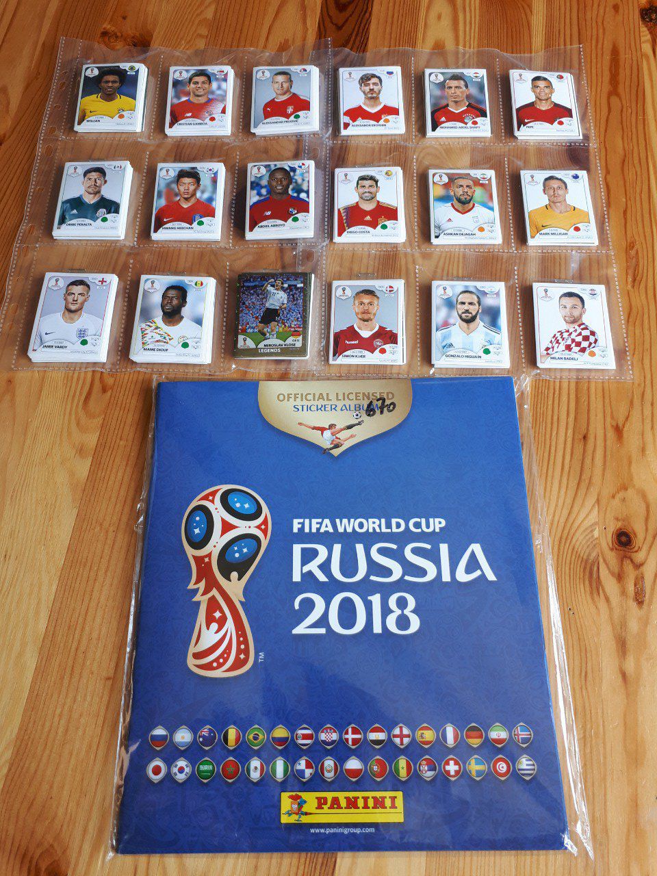 Panini Russie 2018 version Belge Set complet 670 images 