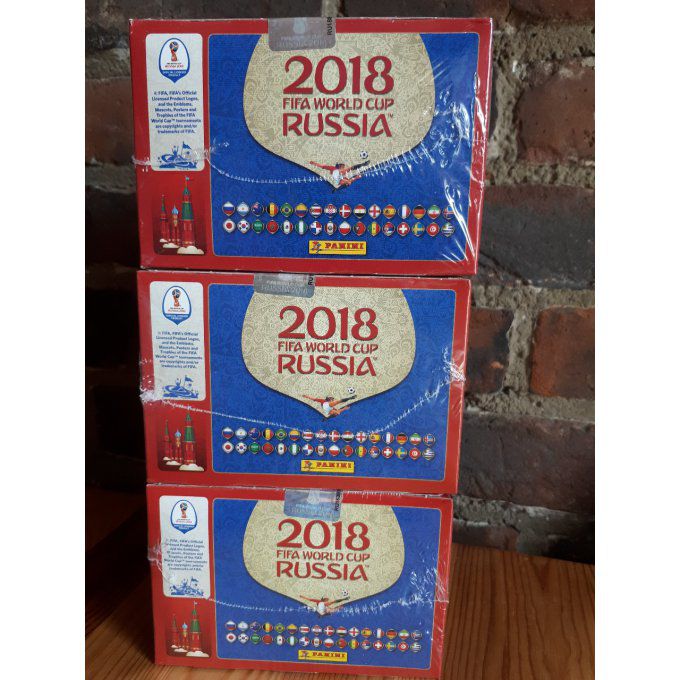 Panini Russie 2018 Box version Belge dos rose