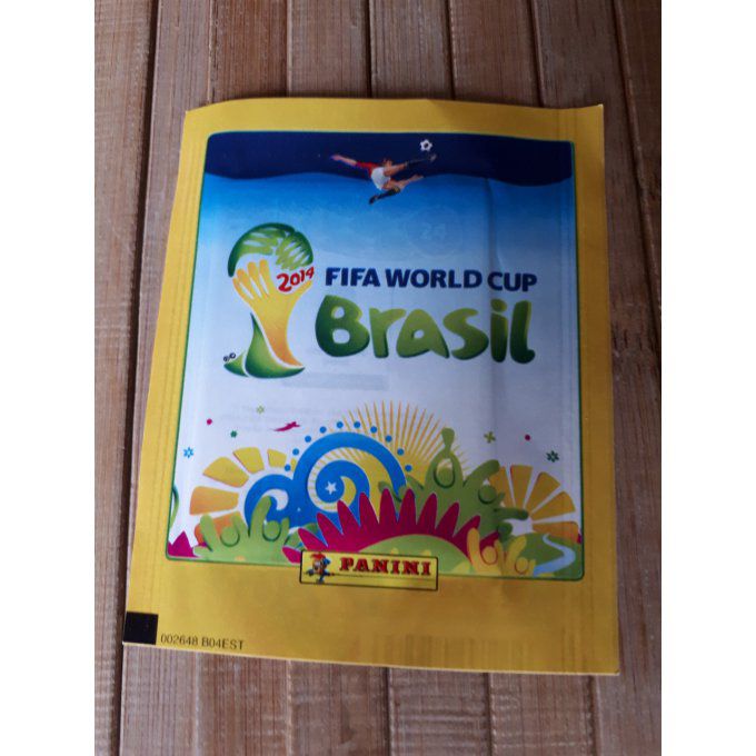 Panini Brazil 2014 Par Pochettes jaune code vertical