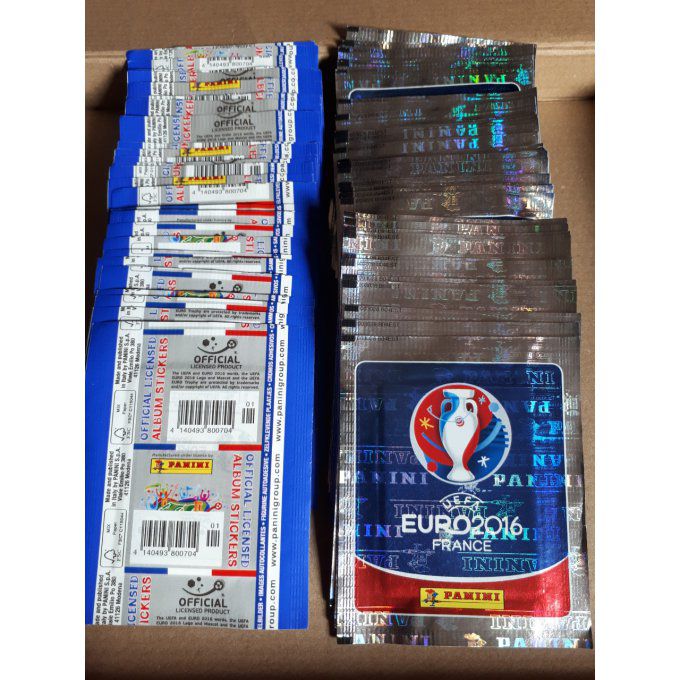 Panini Euro 2016 par Pochettes dos bleu foncé Vertical