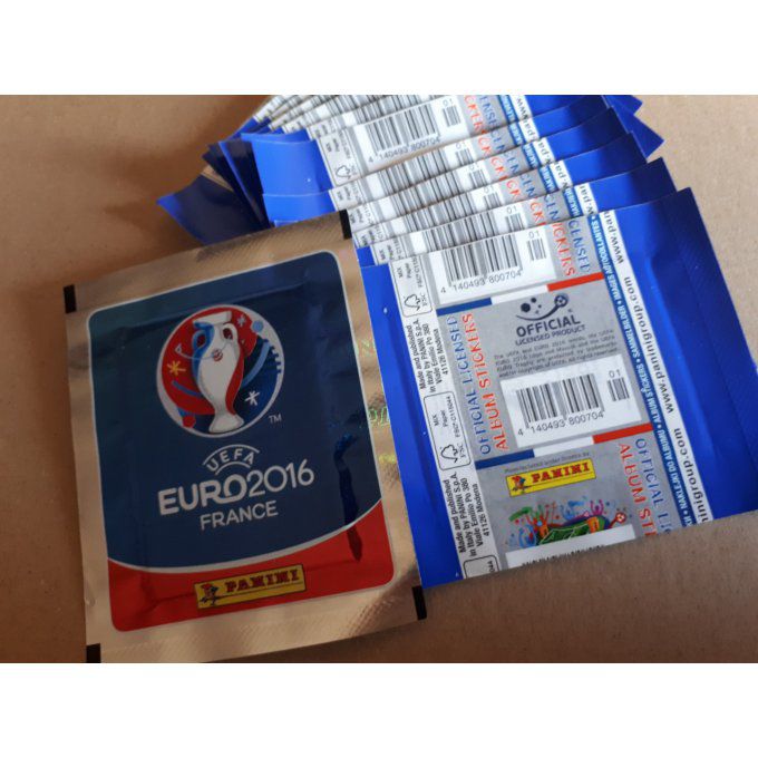 Panini Euro 2016 par Pochettes dos bleu foncé horizontal