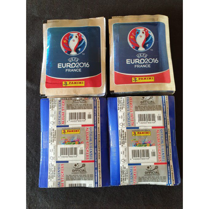 Panini Euro 2016 par Pochettes dos bleu foncé Vertical