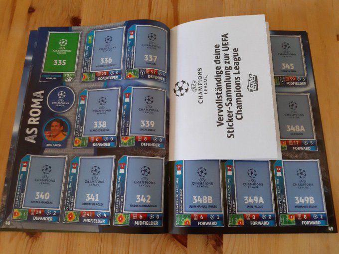 Topps Champions League 2015/2016 album vide