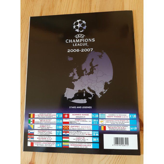 Panini Champions League 2006/2007 set complet