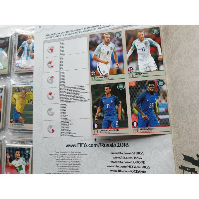 Panini Road to Russie 2018 Set complet 480 images 