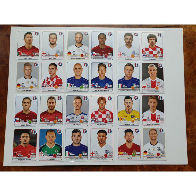 84 stickers Update Euro 2016