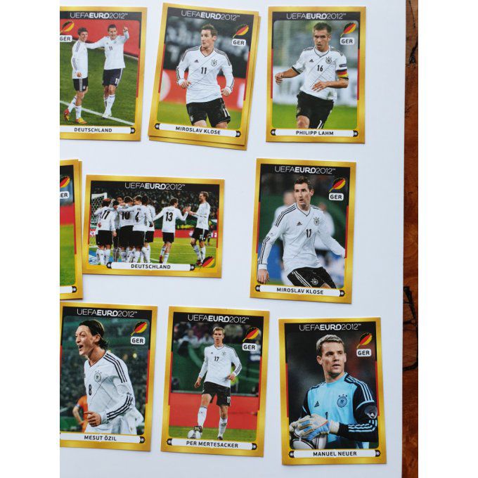 Stickers joueur allemand Euro 2012 à la pièce pour poster central