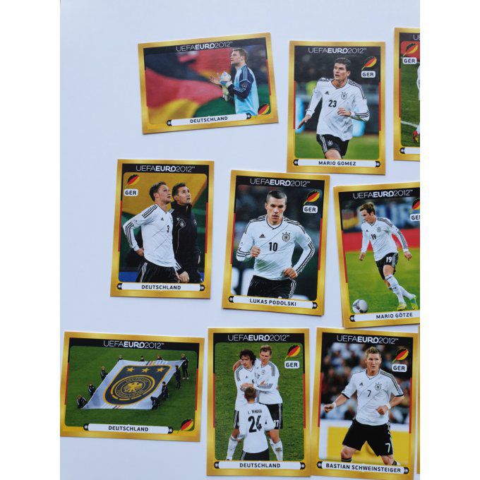 Stickers joueur allemand Euro 2012 à la pièce pour poster central