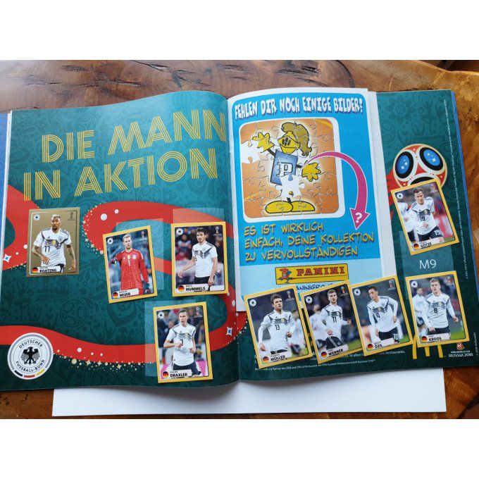 Panini Album vide allemand Russie 2018 +sticker poster mac donald