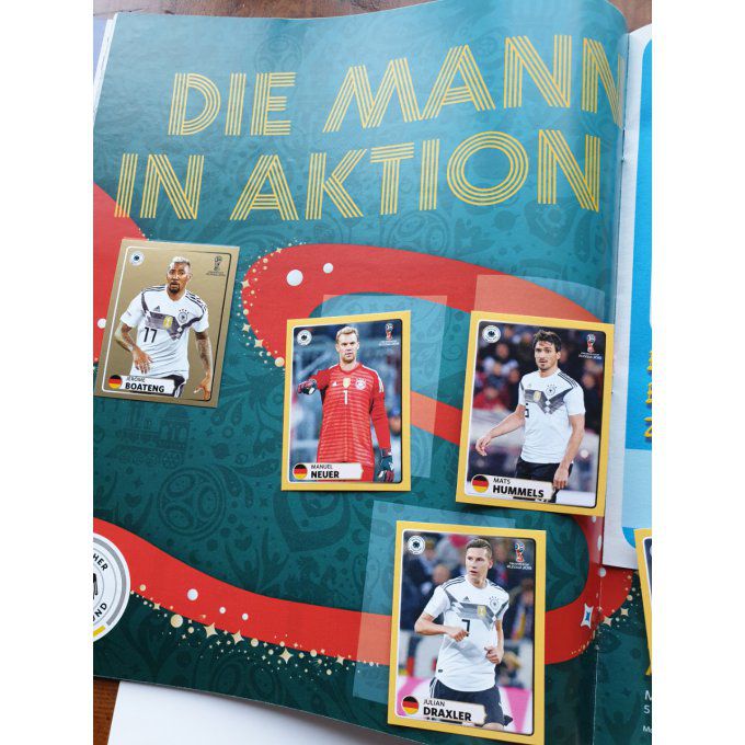 Panini Album vide allemand Russie 2018 +sticker poster mac donald