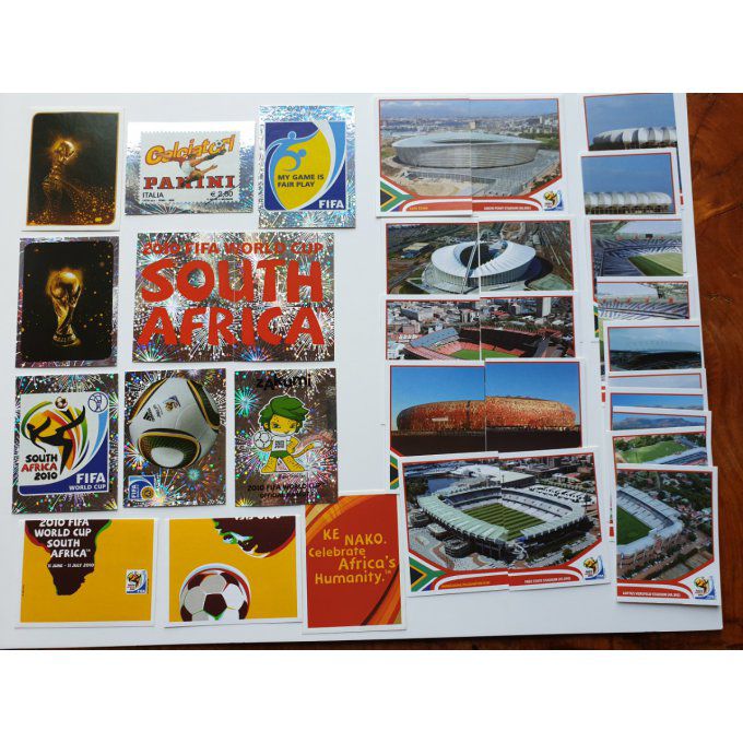 32 Sticker Africa2010 complet INTRO+stade