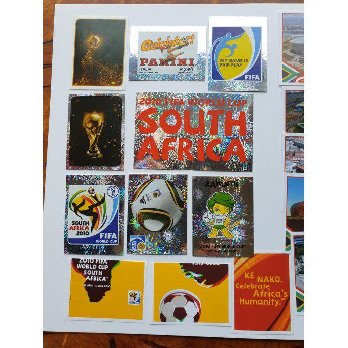 32 Sticker Africa2010 complet INTRO+stade
