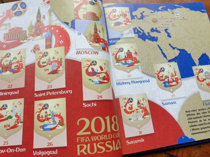 Panini Album vide Russie 2018 Hard Cover France