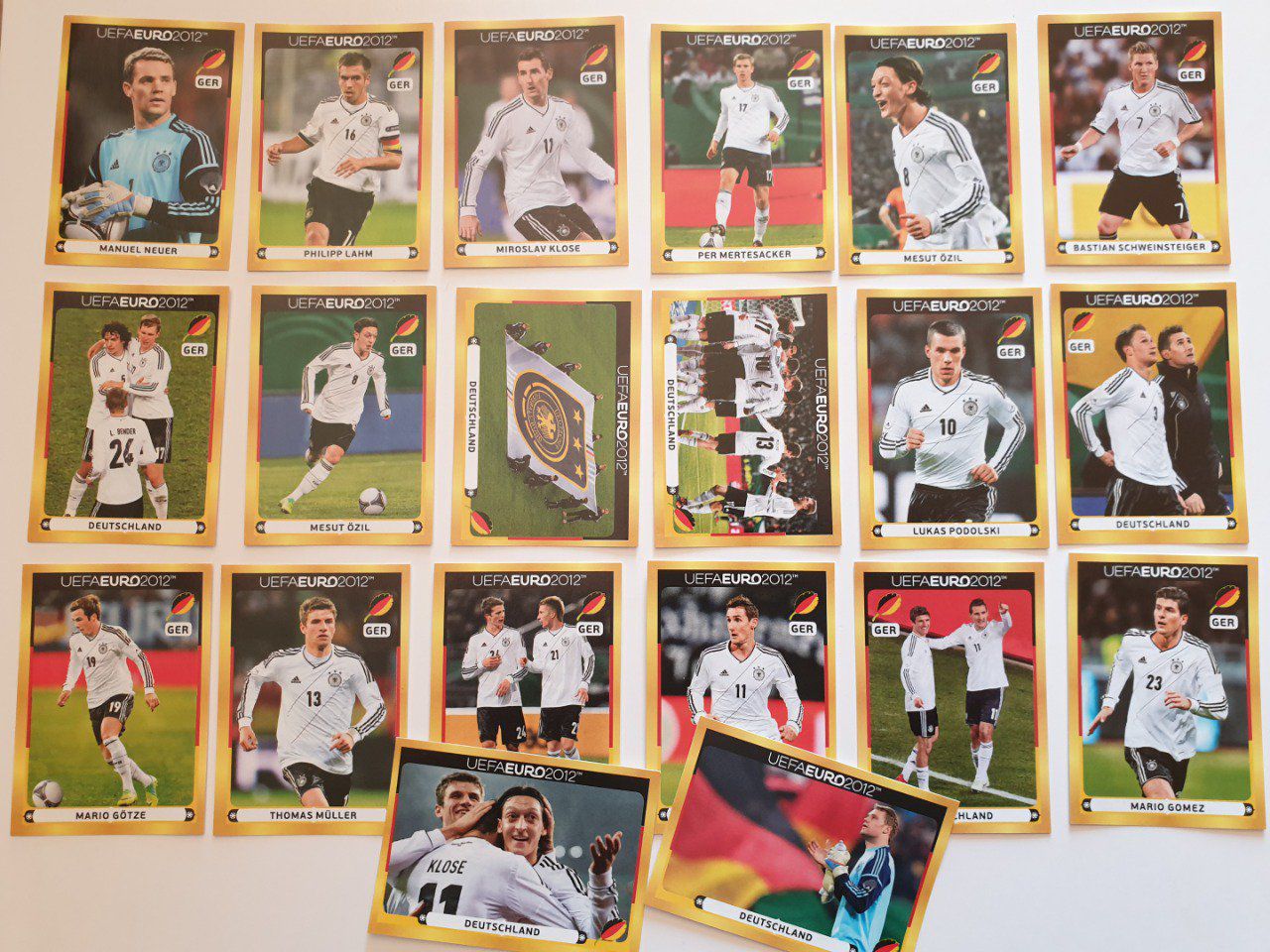 Panini Sticker Mannschaft Euro 2012 complet