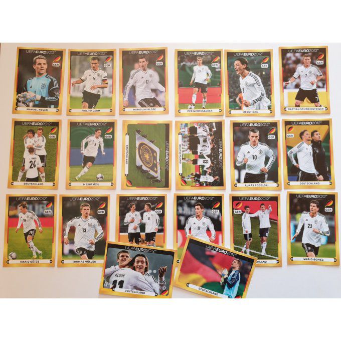 Panini Sticker Mannschaft Euro 2012 complet