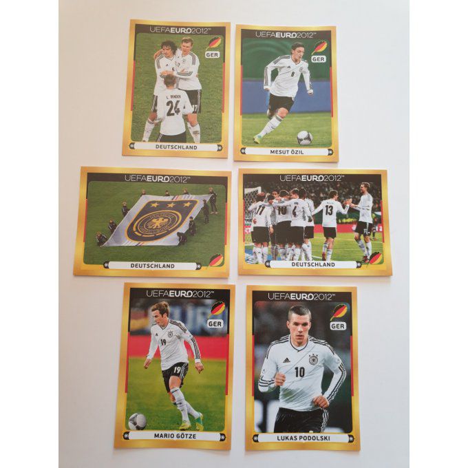 Panini Sticker Mannschaft Euro 2012 complet