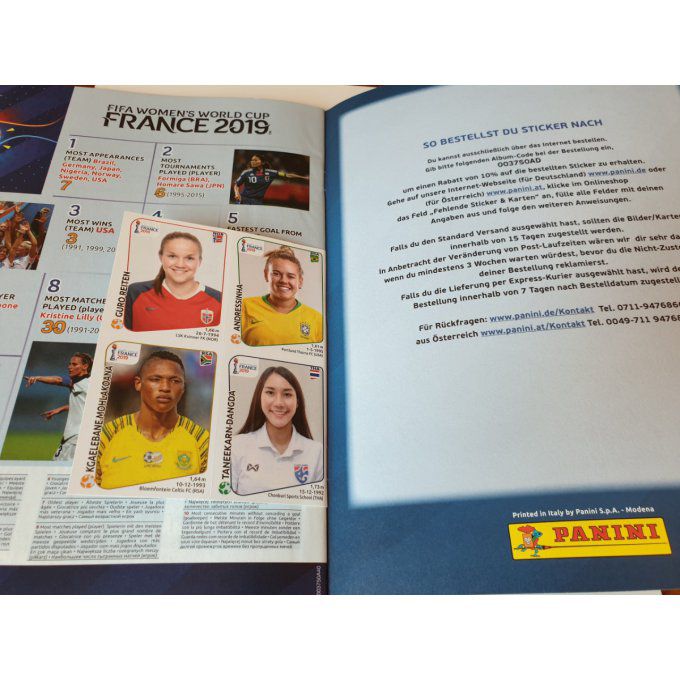 Panini Album vide Women France 2019 (D)