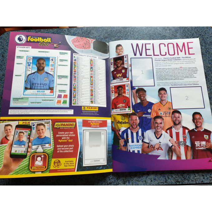 Panini Premier League Football 2020 Album Vide