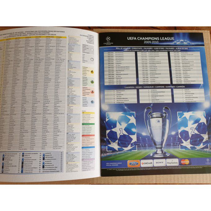 Panini Champions League 2009/2010 Album Vide