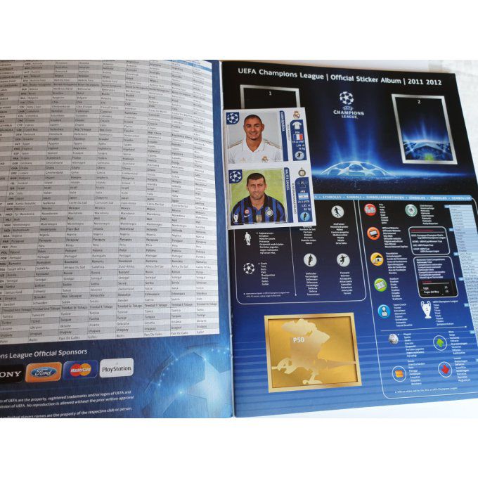 Panini Champions League 2011/2012 Album vide