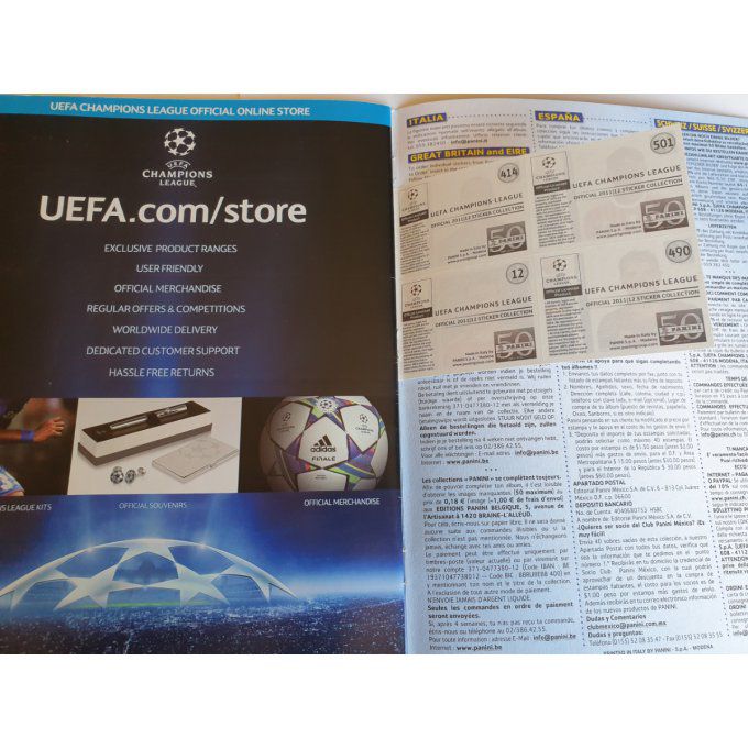 Panini Champions League 2011/2012 Album vide