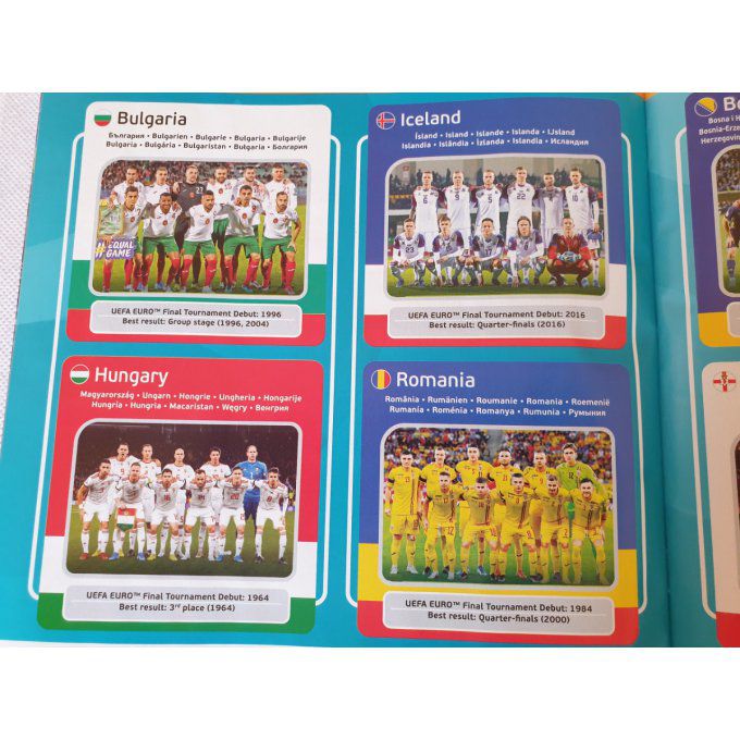 Panini Album vide UEFA EURO 2020 Preview BELGIQUE