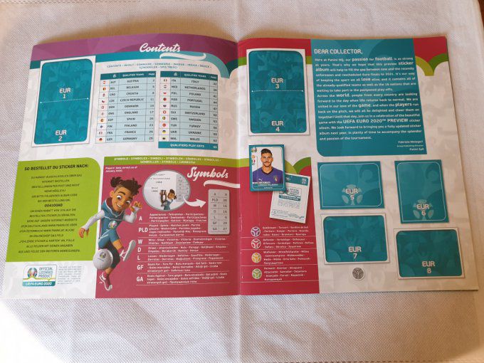 Panini Album vide UEFA EURO 2020 Preview Allemagne