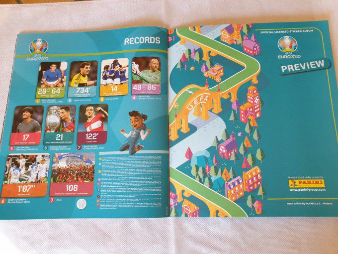 Panini Album vide UEFA EURO 2020 Preview Allemagne