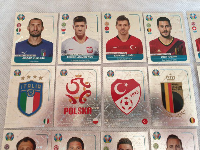 Euro UEFA 2020 Preview Complet 40 stickers Brillante version France