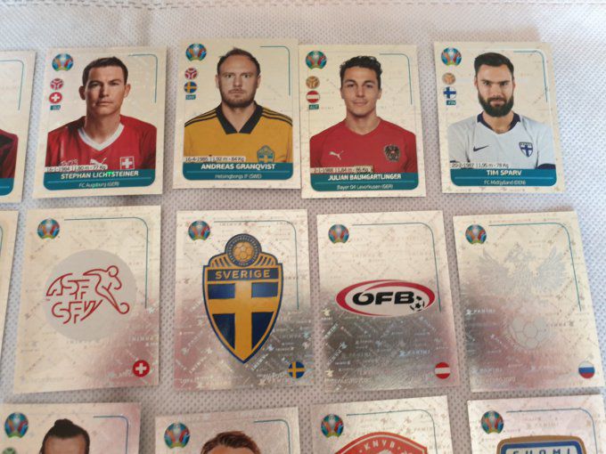 Euro UEFA 2020 Preview Complet 40 stickers Brillante version France