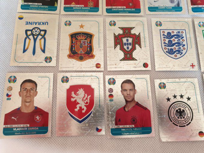 Euro UEFA 2020 Preview Complet 40 stickers Brillante version France