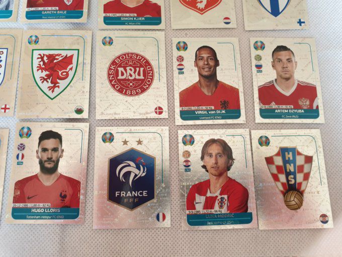 Euro UEFA 2020 Preview Complet 40 stickers Brillante version France