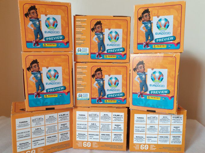 Panini Euro 2020 Preview BOX 60 Pochettes version Balcan