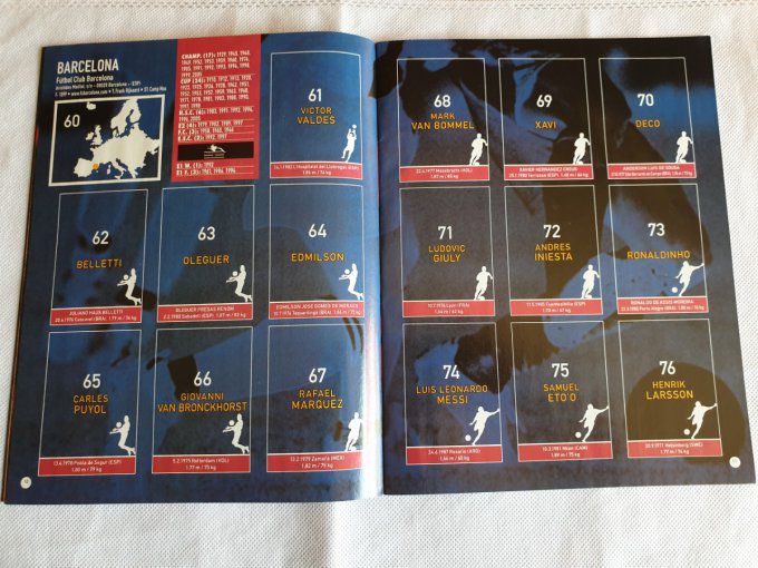 Panini Champions of Europe 1955/2005 Set complet