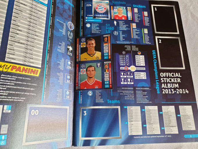 Panini Champions League 2013/2014 Album vide IT