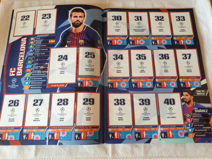 Topps Champions League 2017/2018 Album vide